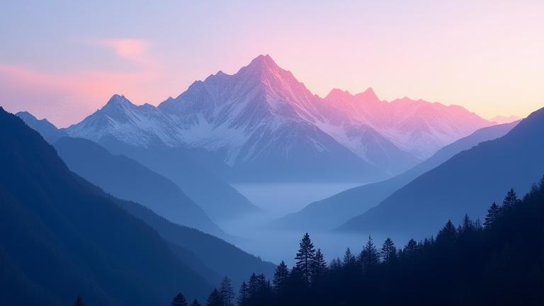 山々の連なりとデータが融合した風景のポッドキャストカバーアート